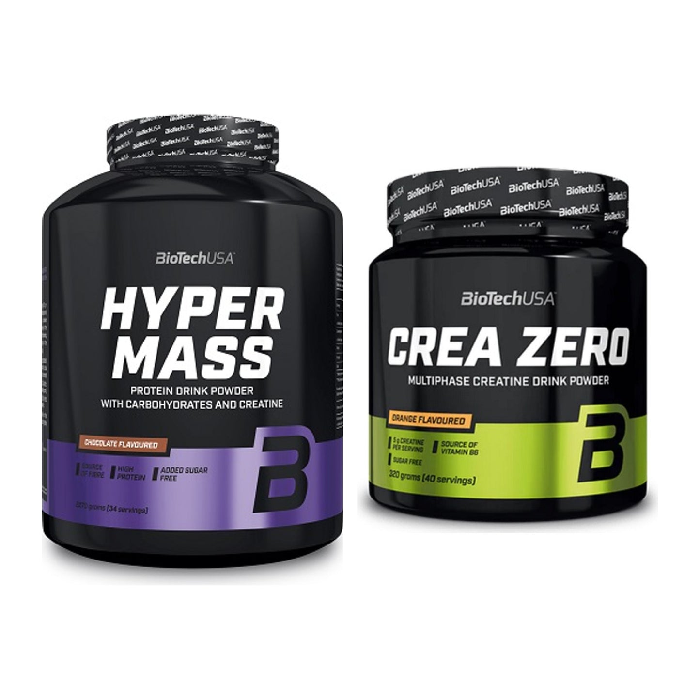 Masseaufbau-Set: BioTech Hyper Mass + BioTech Crea Zero – alle enthaltenen Artikel