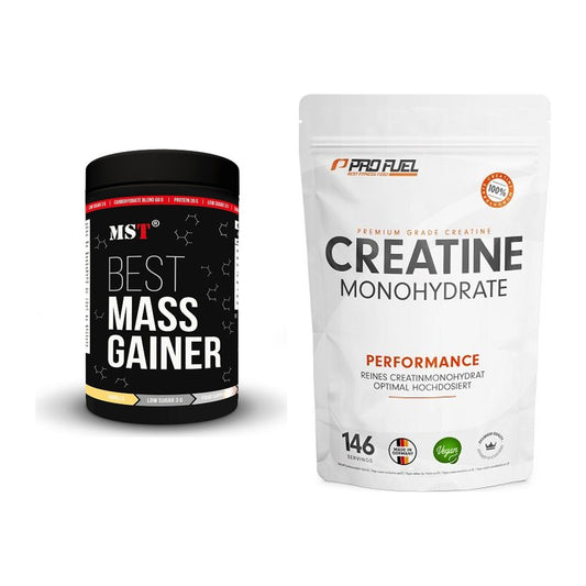 Masseaufbau-Set: MST Best Mass Gainer + ProFuel Creatine – alle enthaltenen Artikel