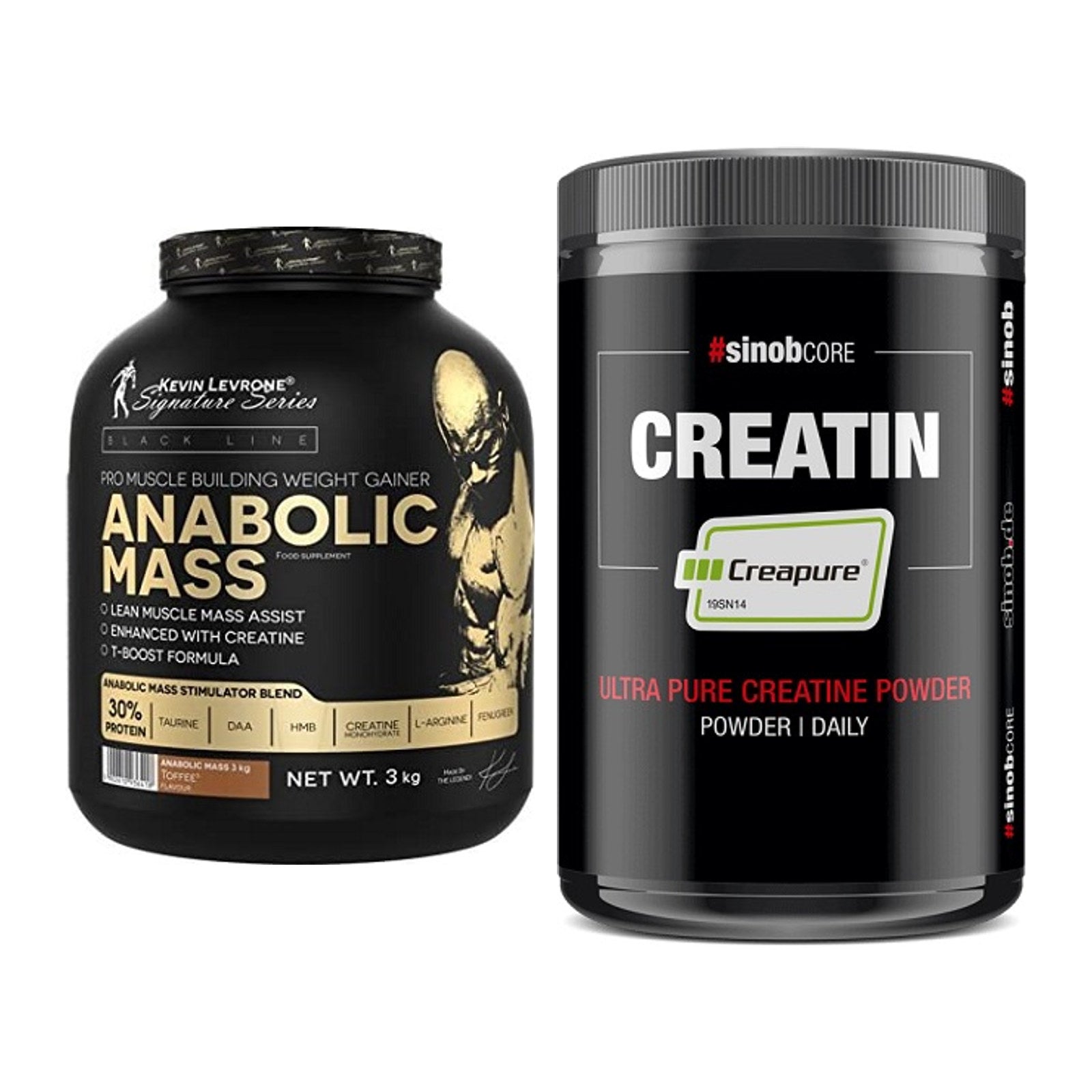Masseaufbau-Set: Kevin Levrone Anabolic + Sinob Creatin CREAPURE – alle enthaltenen Artikel