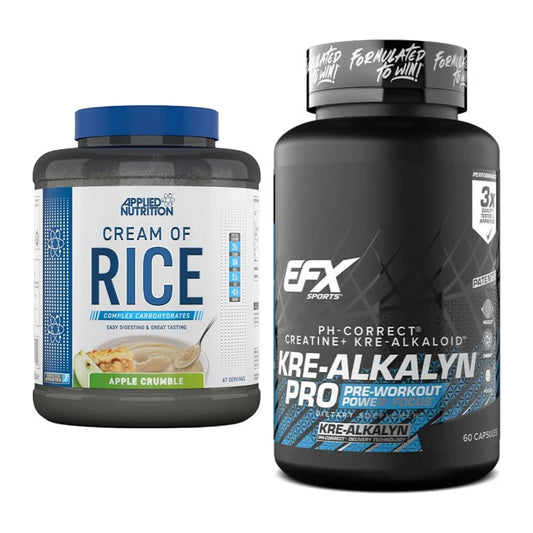 Masseaufbau-Set: Applied Nutrition Cream of Rice + EFX Kre-Alkalyn PRO – alle enthaltenen Artikel