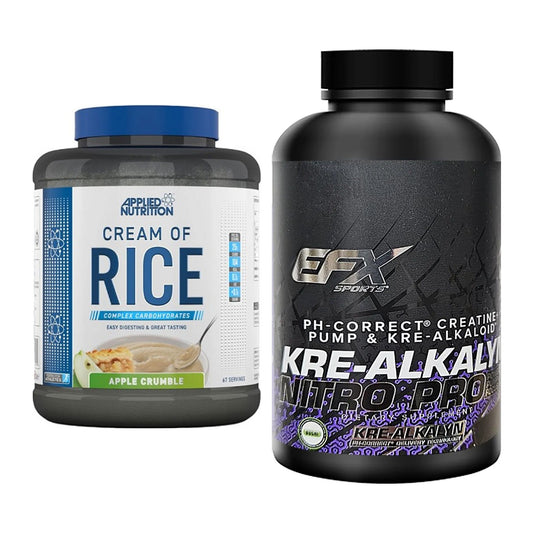 Masseaufbau-Set: Applied Nutrition Cream + EFX Kre-Alkalyn PRO 120 – alle enthaltenen Artikel