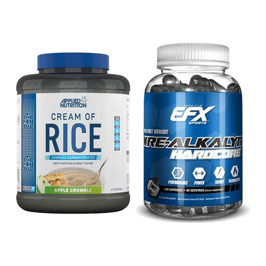 Masseaufbau-Set: Applied Nutrition Cream + EFX Kre-Alkalyn Hardcore – alle enthaltenen Artikel