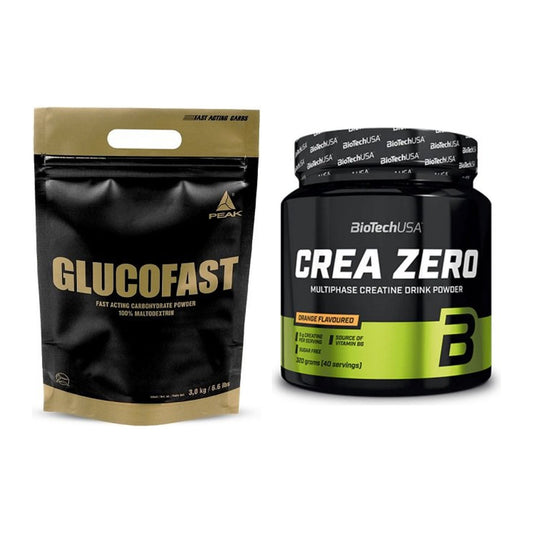 Masseaufbau-Set: Peak Glucofast + BioTech Crea Zero – alle enthaltenen Artikel