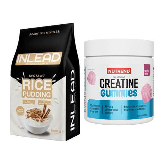 Masseaufbau-Set: INLEAD Instant Rice + Nutrend Creatine Gummies – alle enthaltenen Artikel