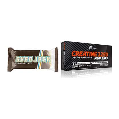 Masseaufbau-Set: Sven Jack (Energycake) + Olimp Creatine Mega Caps – alle enthaltenen Artikel