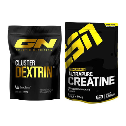 Masseaufbau-Set: GN Cluster Dextrin + ESN Ultrapure Creatine – alle enthaltenen Artikel