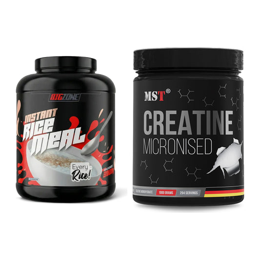 Masseaufbau-Set: Big Zone Rice Meal 3000g + MST Creatin Monohydrate – alle enthaltenen Artikel
