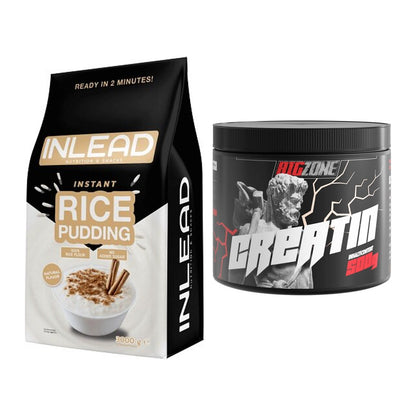 Masseaufbau-Set: INLEAD Instant Rice Pudding + Big Zone Creatin – alle enthaltenen Artikel