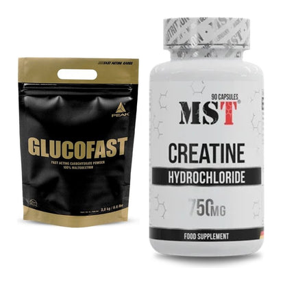 Masseaufbau-Set: Peak Glucofast + MST Creatin HCL – alle enthaltenen Artikel