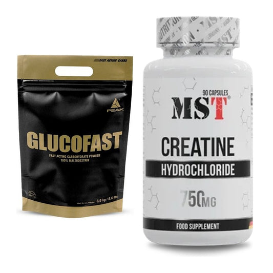 Masseaufbau-Set: Peak Glucofast + MST Creatin HCL – alle enthaltenen Artikel