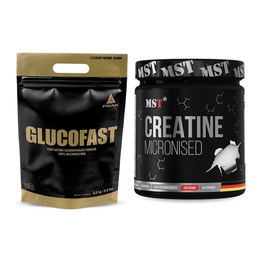 Mass Building Kit: Peak Glucofast + MST Creatine Monohydrate - all items included