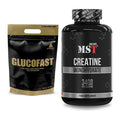 Masseaufbau-Set: Peak Glucofast + MST Creatine Monohydrate – alle enthaltenen Artikel