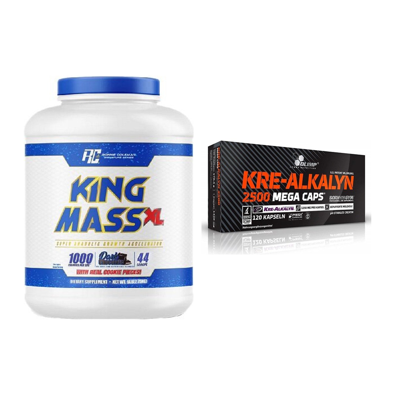 Masseaufbau-Set: Ronie Coleman RCSS King + Olimp Kre Alkalyn 2500 – alle enthaltenen Artikel