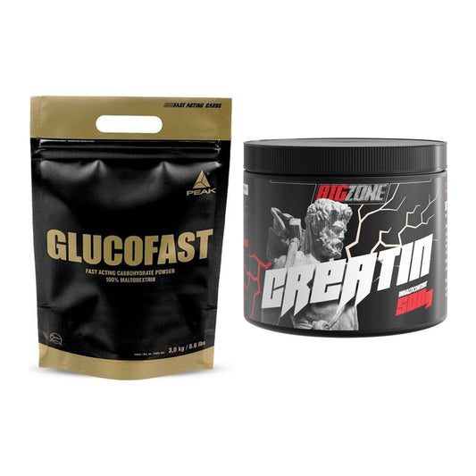 Masseaufbau-Set: Peak Glucofast + Big Zone Creatin – alle enthaltenen Artikel