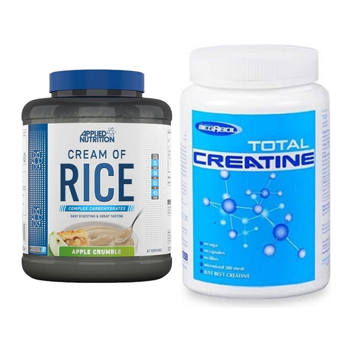 Masseaufbau-Set: Applied Nutrition Cream + Megabol Total Creatine – alle enthaltenen Artikel