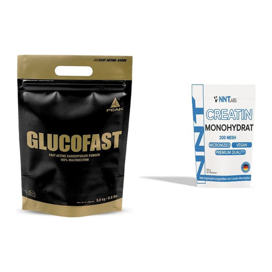 Masseaufbau-Set: Peak Glucofast + NNT Creatin Monohydrat – alle enthaltenen Artikel