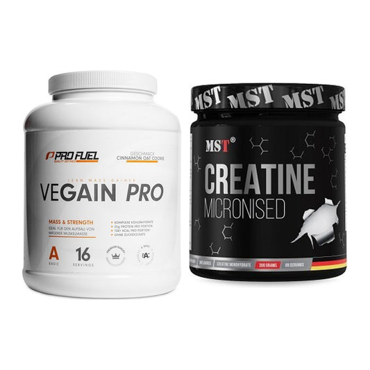 Masseaufbau-Set: ProFuel VEGAIN Pro + MST Creatin Monohydrate – alle enthaltenen Artikel