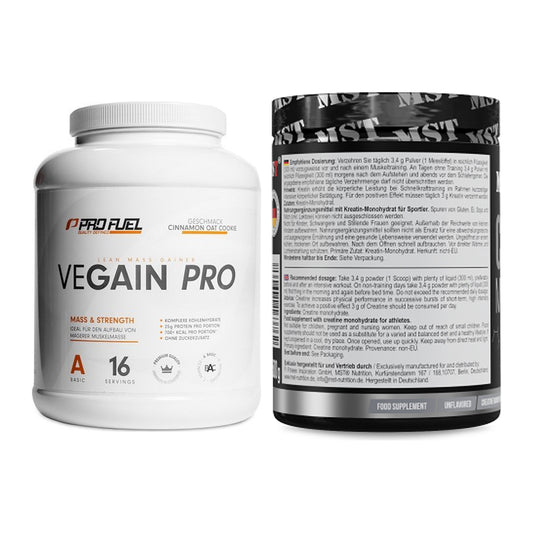 Masseaufbau-Set: ProFuel VEGAIN Pro + MST Creatin Monohydrate – alle enthaltenen Artikel