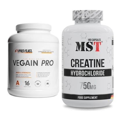 Masseaufbau-Set: ProFuel VEGAIN Pro + MST Creatine HCL – alle enthaltenen Artikel