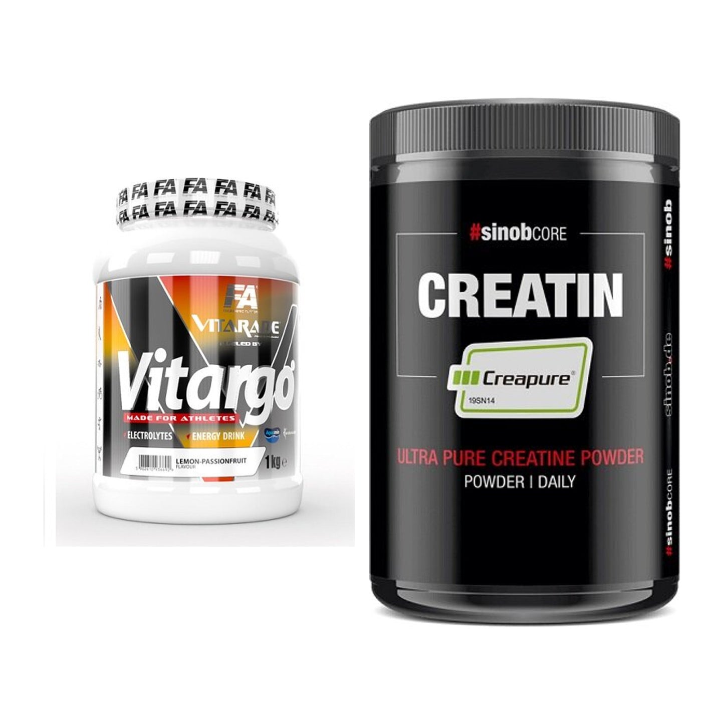 Masseaufbau-Set: FA Vitarade Vitargo + Sinob Creatin CREAPURE – alle enthaltenen Artikel