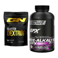 Masseaufbau-Set: GN Cluster Dextrin + EFX Kre-Alkalyn 3000 – alle enthaltenen Artikel