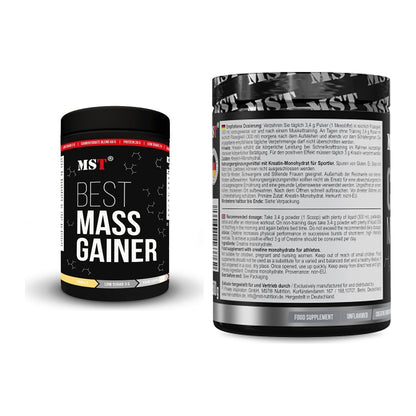MST Masseaufbau-Set: Best Mass Gainer 1000g + Creatin Monohydrate – alle enthaltenen Artikel