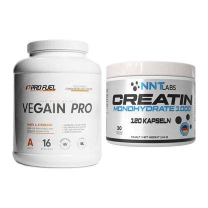 Masseaufbau-Set: ProFuel VEGAIN Pro + NNT Creatin 1000 mg – alle enthaltenen Artikel
