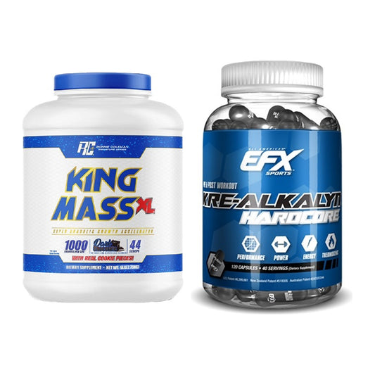 Masseaufbau-Set: Ronie Coleman RCSS King + EFX Kre-Alkalyn Hardcore – alle enthaltenen Artikel