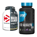 Masseaufbau-Set: Dymatize Super Mass Gainer + EFX Kre-Alkalyn 3000 – alle enthaltenen Artikel