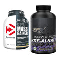 Masseaufbau-Set: Dymatize Super Mass + EFX Kre-Alkalyn PRO 120 – alle enthaltenen Artikel