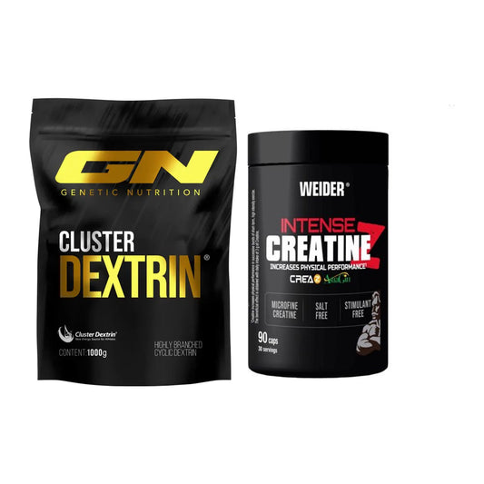 Masseaufbau-Set: GN Cluster Dextrin + Weider Intense Pure Creatine – alle enthaltenen Artikel