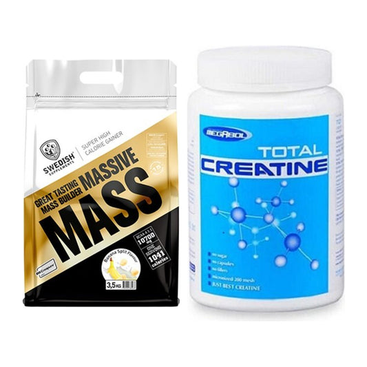 Masseaufbau-Set: Swedish Supplements + Megabol Total Creatine – alle enthaltenen Artikel