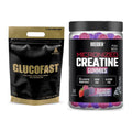 Masseaufbau-Set: Peak Glucofast + Weider Micronized Creatine Gummies – alle enthaltenen Artikel