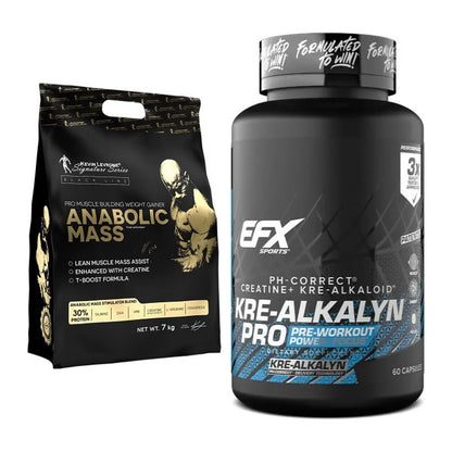 Masseaufbau-Set: Kevin Levrone Anabolic Mass + EFX Kre-Alkalyn PRO – alle enthaltenen Artikel