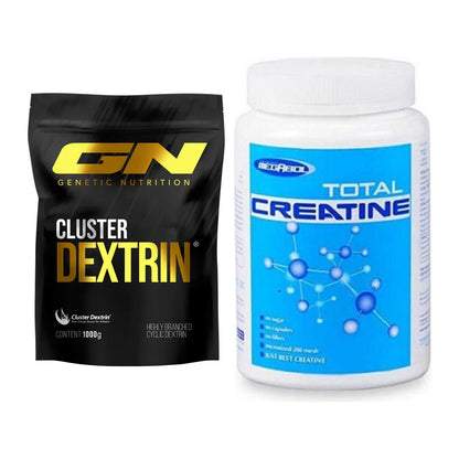Masseaufbau-Set: GN Cluster Dextrin + Megabol Total Creatine – alle enthaltenen Artikel