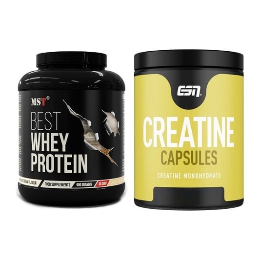 Muskelaufbau-Set: MST Best Whey Protein + ESN Ultrapure Creatine – alle enthaltenen Artikel