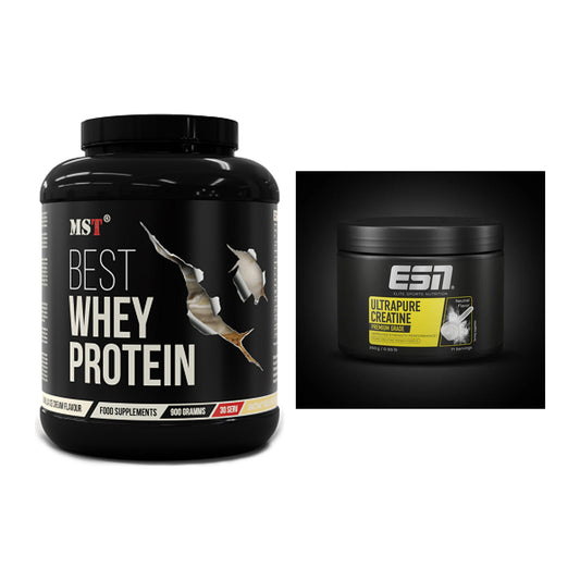 Muskelaufbau-Set: MST Best Whey Protein + ESN Ultrapure Creatine – alle enthaltenen Artikel