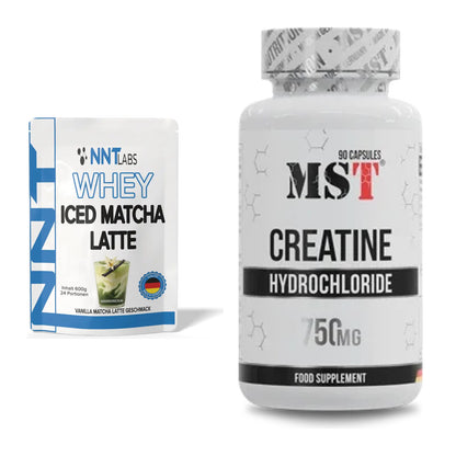 Muskelaufbau-Set: NNT Whey ICED MATCHA LATTE + MST Creatin HCL – alle enthaltenen Artikel