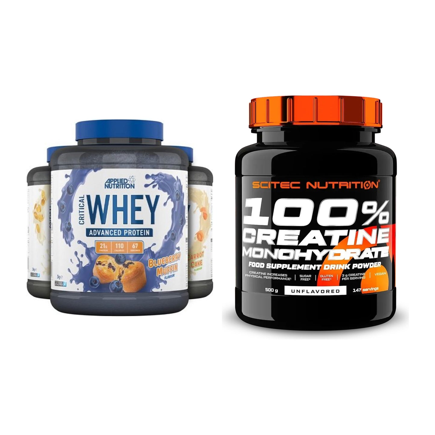 Muskelaufbau-Set: Applied Nutrition + Scitec Creatine – alle enthaltenen Artikel