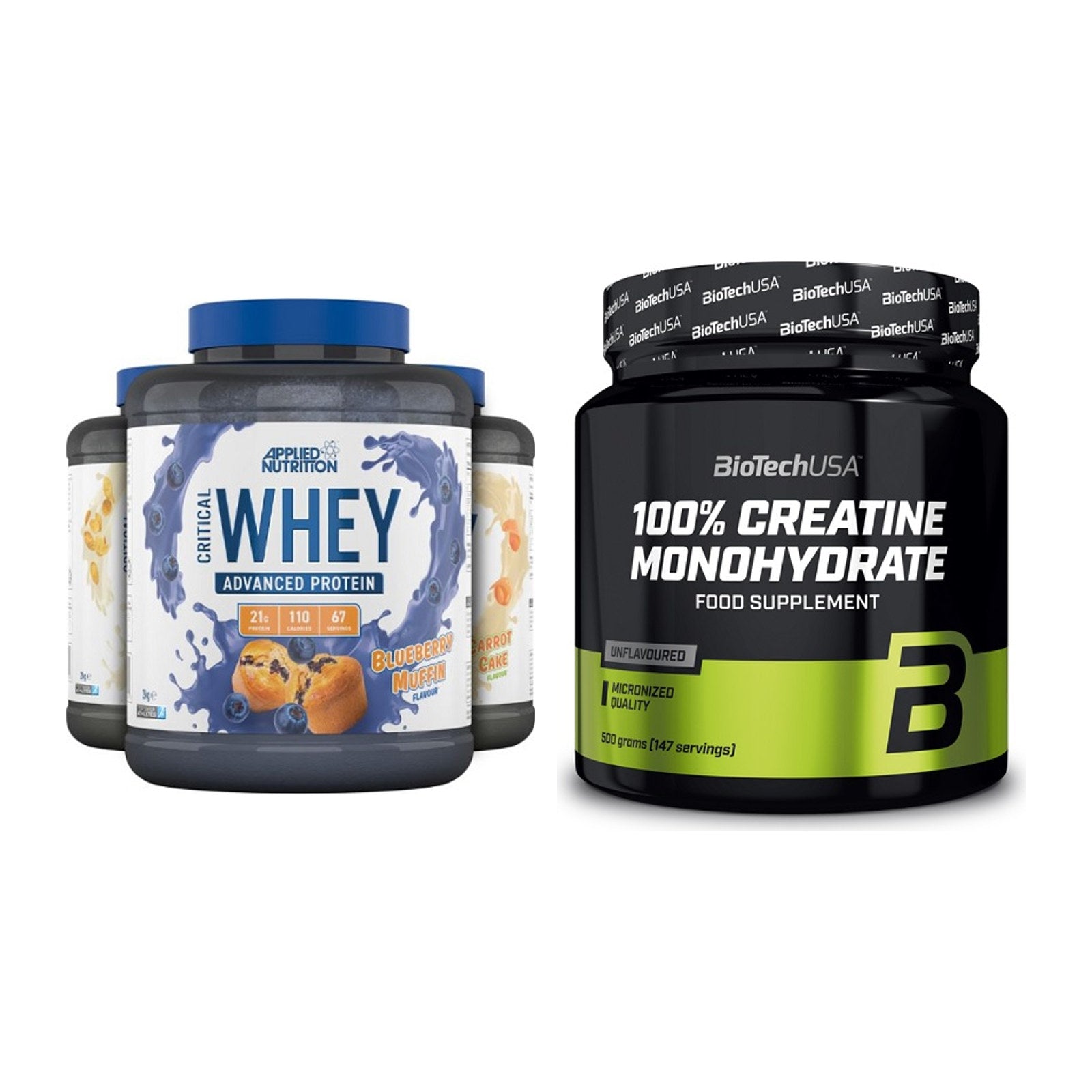 Muskelaufbau-Set: Applied Nutrition + BioTech Creatine – alle enthaltenen Artikel