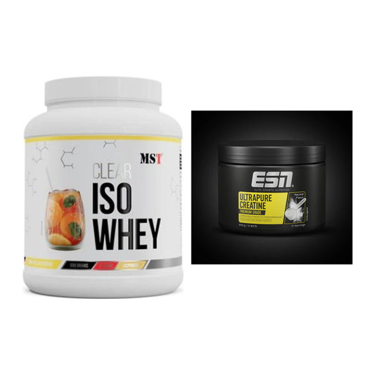 Muskelaufbau-Set: MST Iso Clear + ESN Ultrapure Creatine Monohydrate – alle enthaltenen Artikel