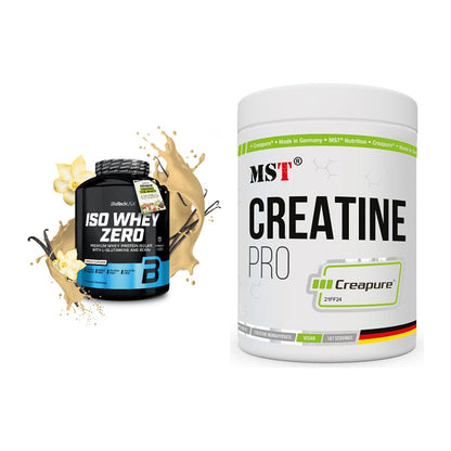 Muskelaufbau-Set: BioTech Iso Whey Zero + MST Creatin Pro CREAPURE – alle enthaltenen Artikel