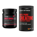 Muskelaufbau-Set: Body Attack Whey Amino + Body Attack 100% Pure – alle enthaltenen Artikel
