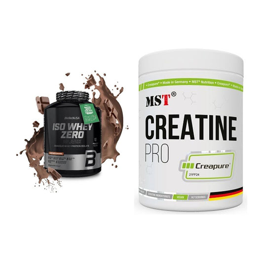Muskelaufbau-Set: BioTech Iso Whey Zero + MST Creatin Pro CREAPURE – alle enthaltenen Artikel