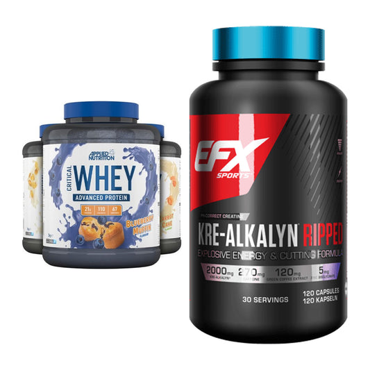 Muskelaufbau-Set: Applied Nutrition + EFX Kre-Alkalyn Ripped – alle enthaltenen Artikel