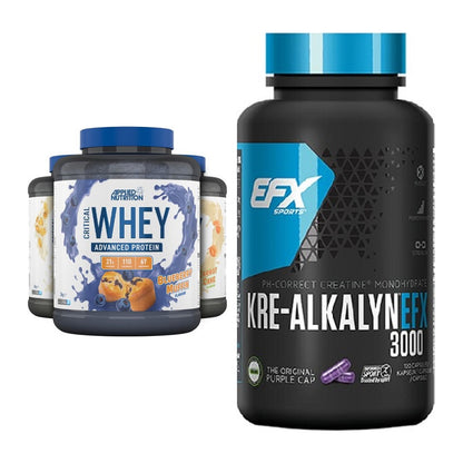 Muskelaufbau-Set: Applied Nutrition + EFX Kre-Alkalyn 3000 – alle enthaltenen Artikel