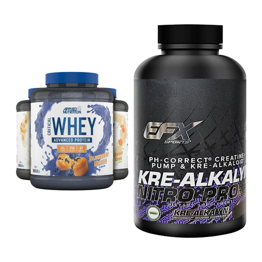 Muskelaufbau-Set: Applied Nutrition + EFX Kre-Alkalyn PRO 120 – alle enthaltenen Artikel
