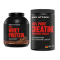 Muskelaufbau-Set: Body Attack 100% Whey + Body Attack 100% Pure – alle enthaltenen Artikel