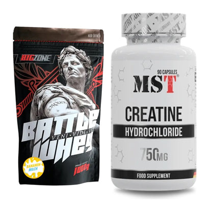 Muskelaufbau-Set: Big Zone Battle Whey + MST Creatin HCL – alle enthaltenen Artikel