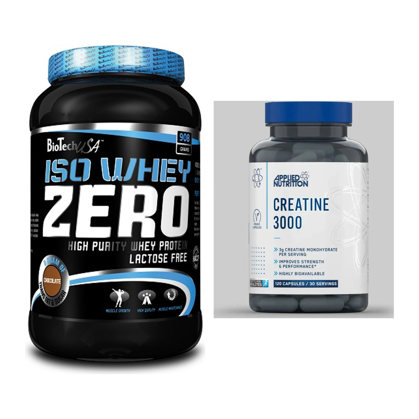 Muskelaufbau-Set: BioTech Iso Whey Zero + Applied Nutrition – alle enthaltenen Artikel